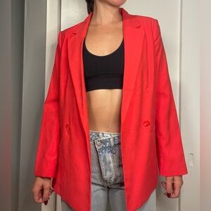 H&M Red Blazer Never Worn, Tags!